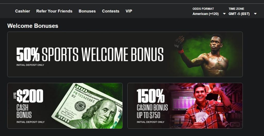 Welcome to the MyBookie Casino Bonuses section 1